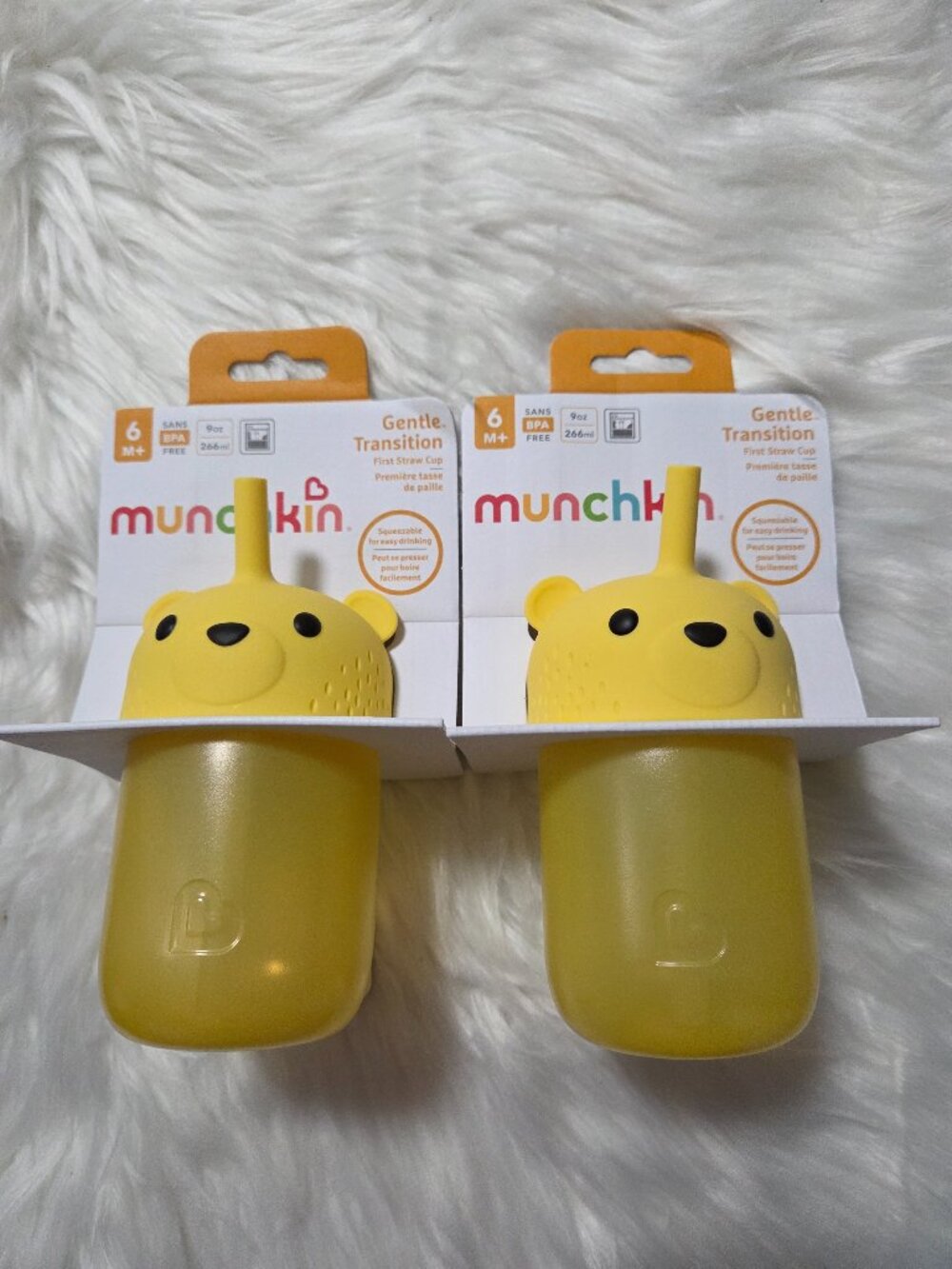 Munchkin Baby Bear Transition Straw Cup Set